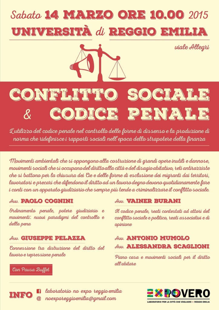 codice penale e conflitto sociale