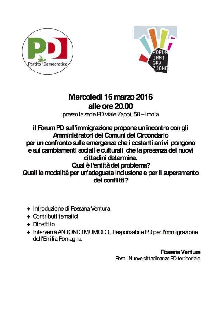 forum imm 16 marzo