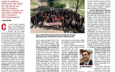 Intervista a Famiglia Cristiana: “Così diamo diritti e sanità ai clochard”