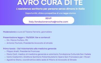 27.02.25 Milano: “Avrò cura di te. L’assistenza sanitaria per persone senza dimora in Italia”